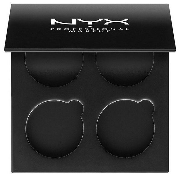 NYX professional makeup Футляр для косметики Empty 4 Shadow Pro Palette черный