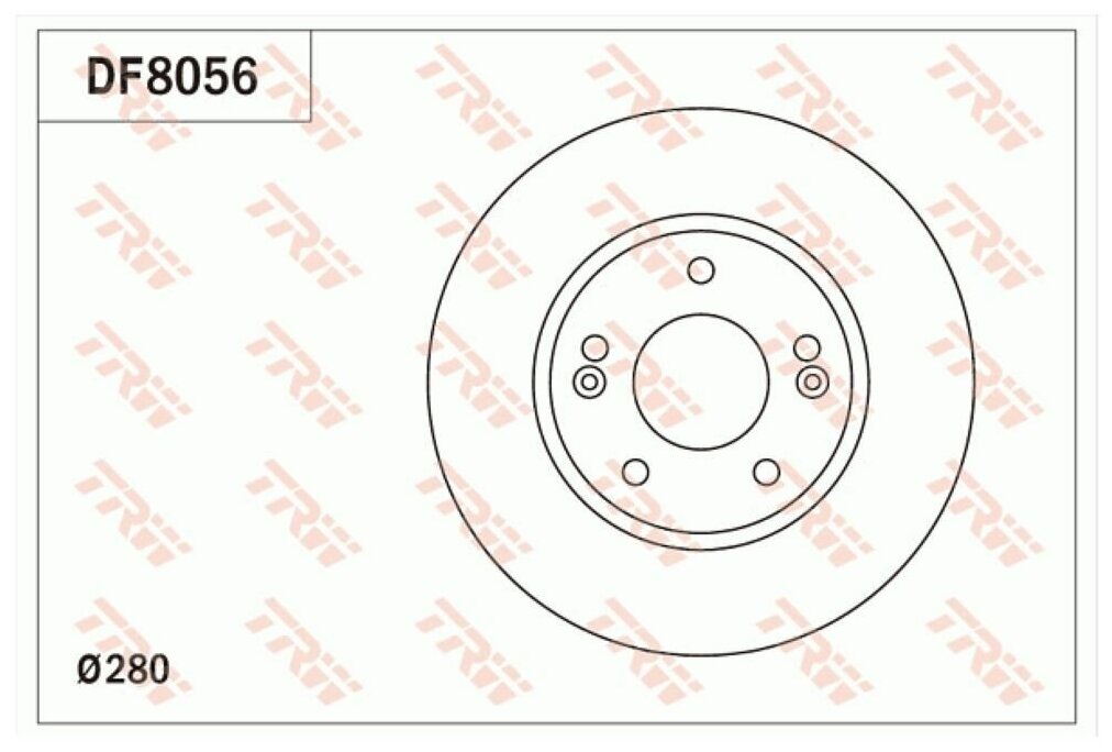 Тормозной диск TRW DF8056
