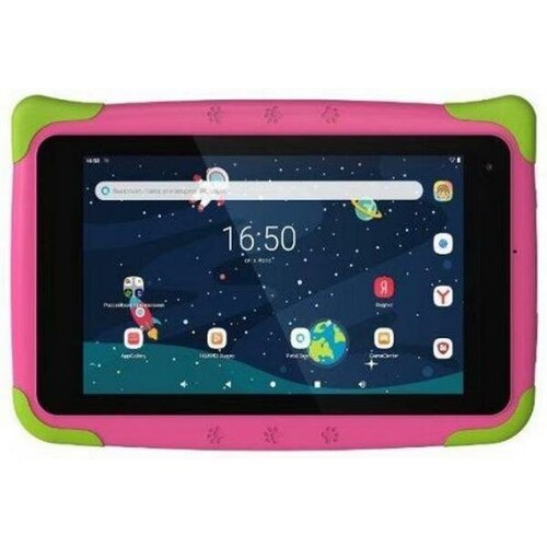 планшет prestigio smartkids 3997 7 1gb 16gb wi fi розовый ho1pmt3997wdpk android 8 1 Планшет TopDevice Kids Tablet K7 7 16Gb Pink Wi-Fi Bluetooth Android TDT3887_WI_D_PK_CIS (Уценка, из ремонта)