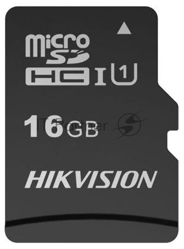 Флеш карта microSDHC 16GB Hikvision HS-TF-C1(STD)/16G/Adapter (с SD адаптером) R/W Speed 90/12MB/s