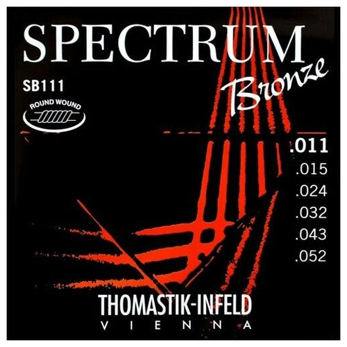 Струны для акустической гитары Thomastik SB111 Spectrum Bronze 11-52