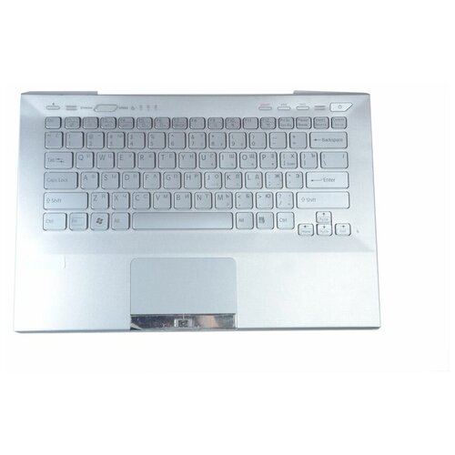 клавиатура для ноутбуков dell adamo 13 a101 backlit ru silver Клавиатура для ноутбуков Sony VPC-SA (With Touch PAD, For Fingerprint) Backlit, RU, Silver, Silver key