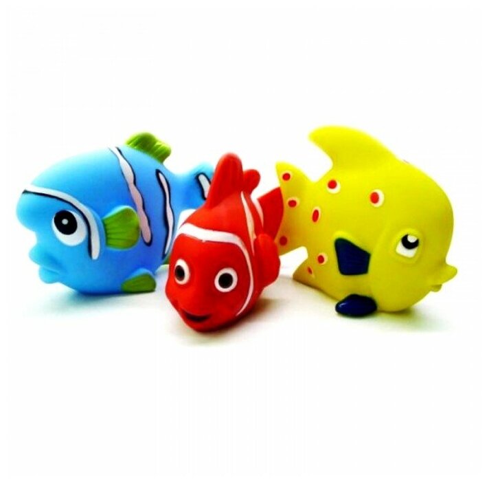 Набор игрушек для ванны Жирафики Морские рыбки 3 шт - фото №5