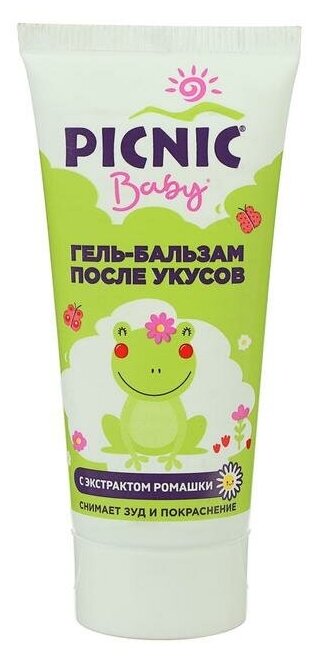 Picnic Гель-бальзам после укусов насекомых "Picnic Baby", с экстрактом ромашки, 30 мл