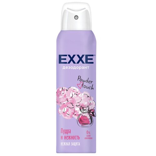 EXXE дезодорант женский, Пудра и нежность Powder touch, 150 мл