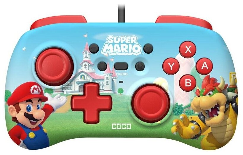 Проводной геймпад Horipad Mini Super Mario Edition (NSW-276U)