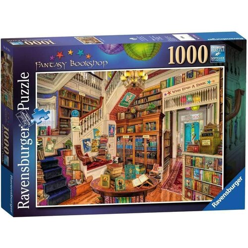 фото Пазл ravensburger 1000 деталей: книжный магазин фэнтези