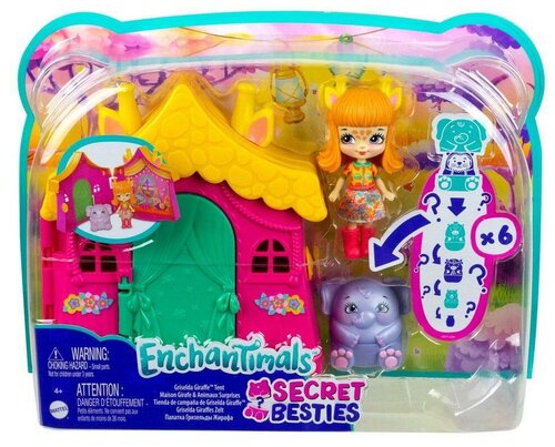 Игровой набор Mattel Enchantimals Домик-сюрприз Гризельды Жираффи