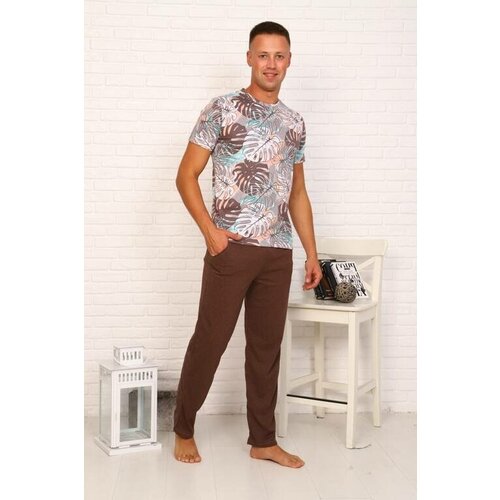 Комплект , размер 58, коричневый