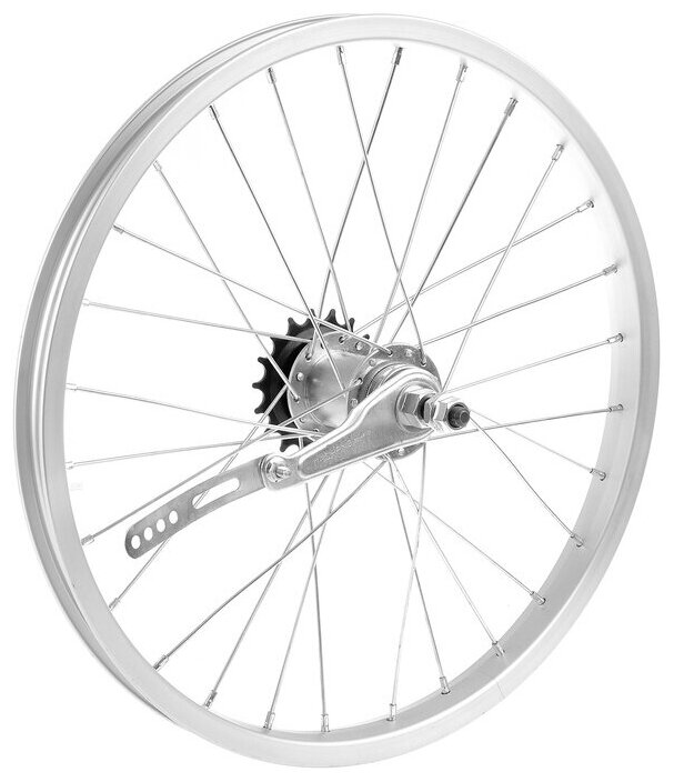 Колесо велосипедное Sima-Land 18" заднее, обод одинарный, 28 отверстий, втулка на гайках (4416382)