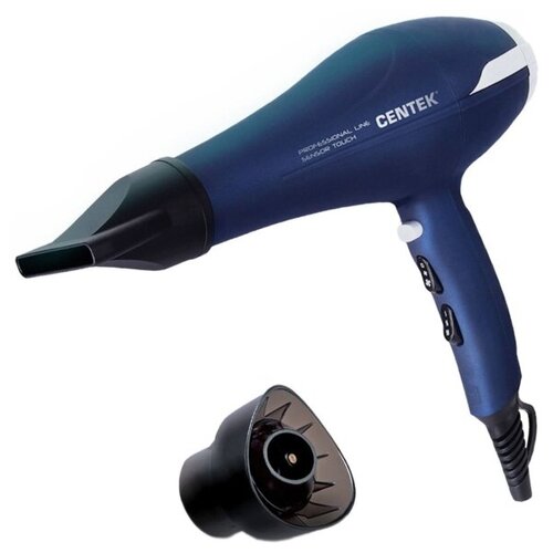 Фен Centek CT-2260 синий SENSOR TOUCH сенсорное управление 2200 Вт 3 температурных режима 207000₽