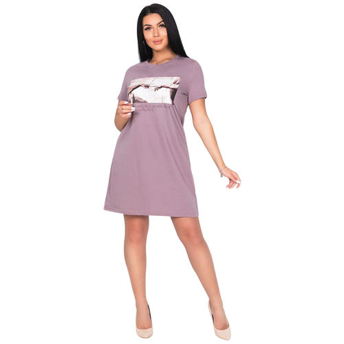 Платье BROSKO, размер 48, розовый платье brosko размер 48 фиолетовый