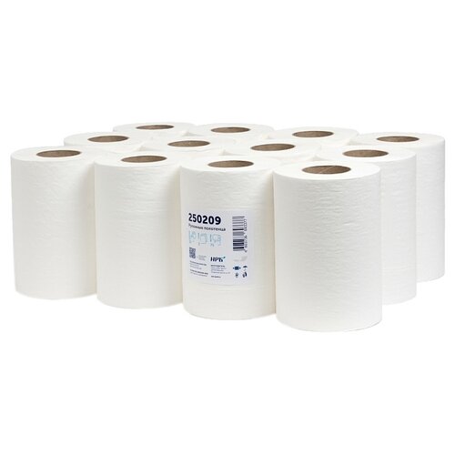 Полотенца бумажные НРБ Premium двухслойные 250209 12 рул., белый