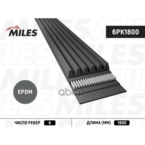 Ремень поликлиновый 6PK1800 MILES