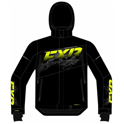 Куртка мужская снегоходная FXR Fuel с утеплителем Black/HiVis, XL