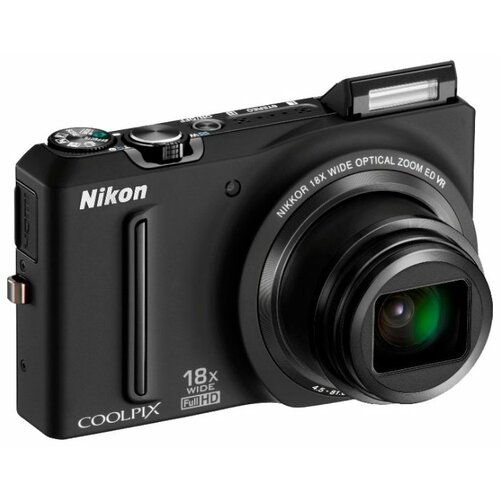 Фотоаппарат Nikon Coolpix S9100, серебристый