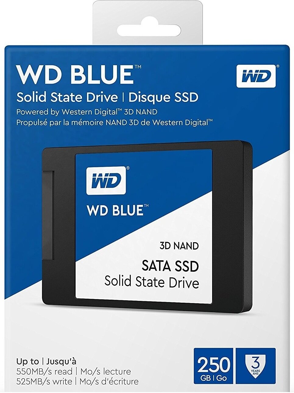 Твердотельный накопитель Western Digital WD Blue SATA 250 ГБ SATA WDS250G2B0A