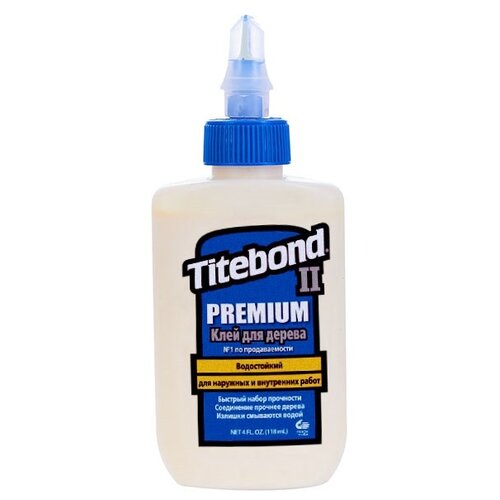 фото Клей полимерный titebond ii premium wood glue 5002 0.118 л