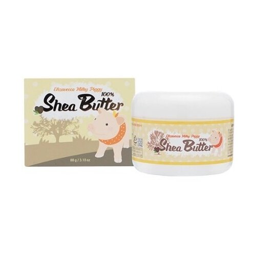 Elizavecca Многофункциональное 100% масло ши для лица и тела Milky Piggy Shea Butter 100%, 88гр