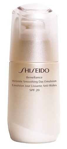 Shiseido Benefiance Wrinkle Smoothing Day Emulsion SPF20 Дневная эмульсия для лица разглаживающая морщины, 75 мл