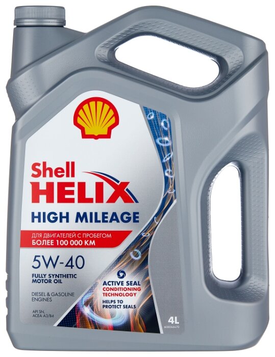 Моторное масло SHELL Helix High Mileage 5W-40 4 л