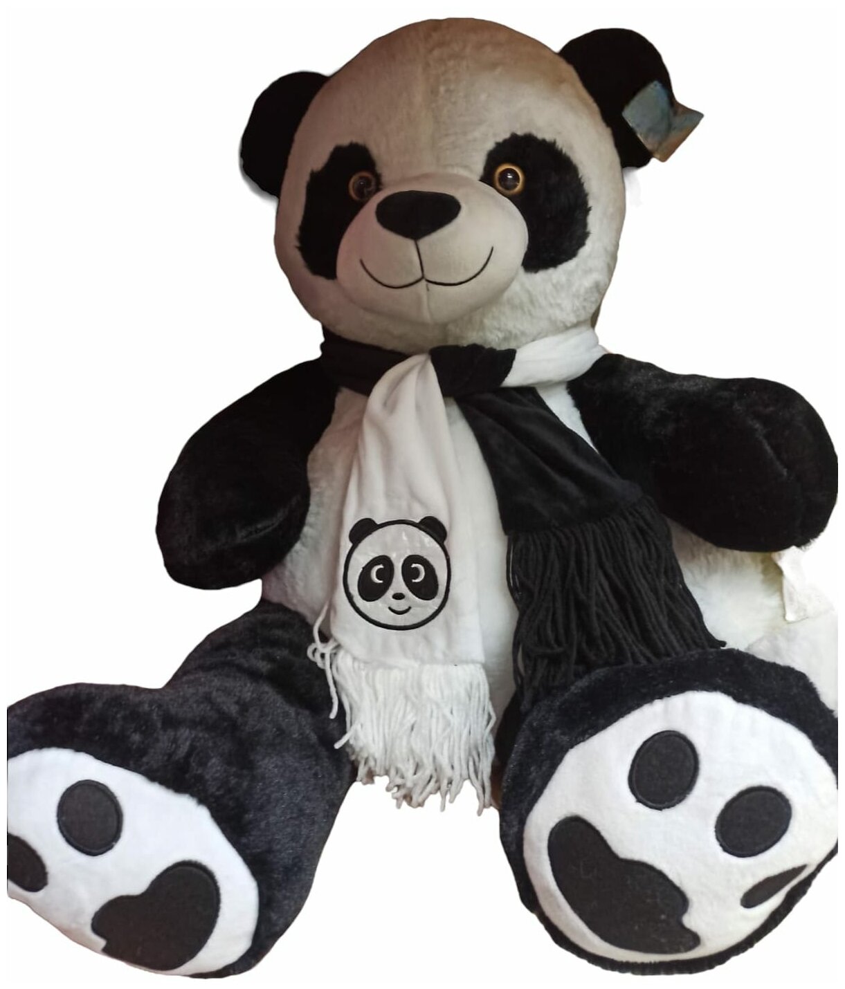 Мягкая игрушка Панда с шарфом 50 см