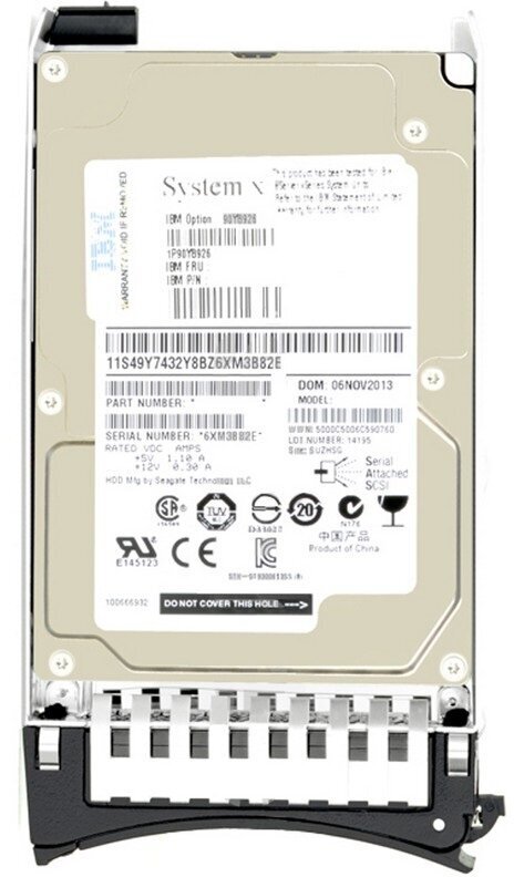 Жесткий диск IBM 500Gb SAS (U600/7200/16Mb) 6G SFF HDD [42D0708]