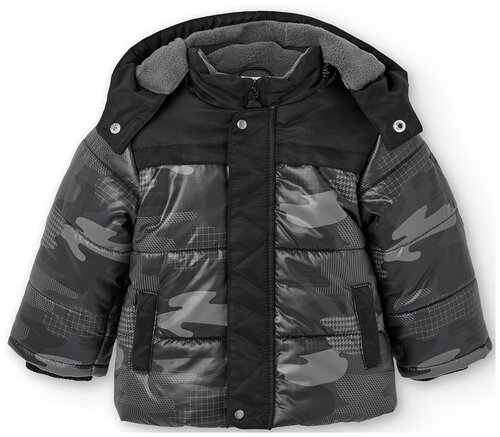 Куртка Boboli, размер 98, черный, серый
