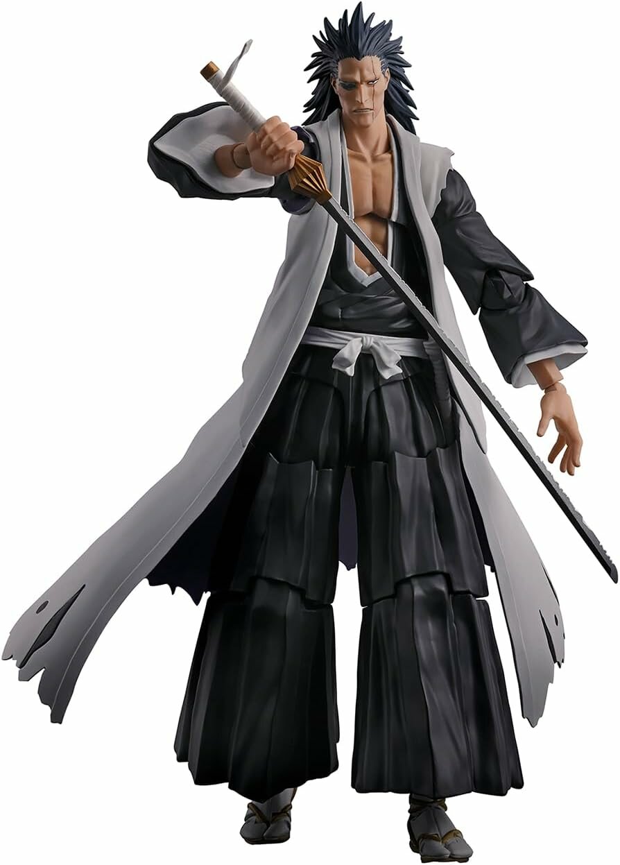 Kenpachi Zaraki S.H.Figuarts Bleach TYBW, 17 см, Zanpakuto, лица/кисти