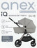 Детская коляска Anex IQ, 2 в 1 (люлька и прогулочный блок), Европейский бренд, с...