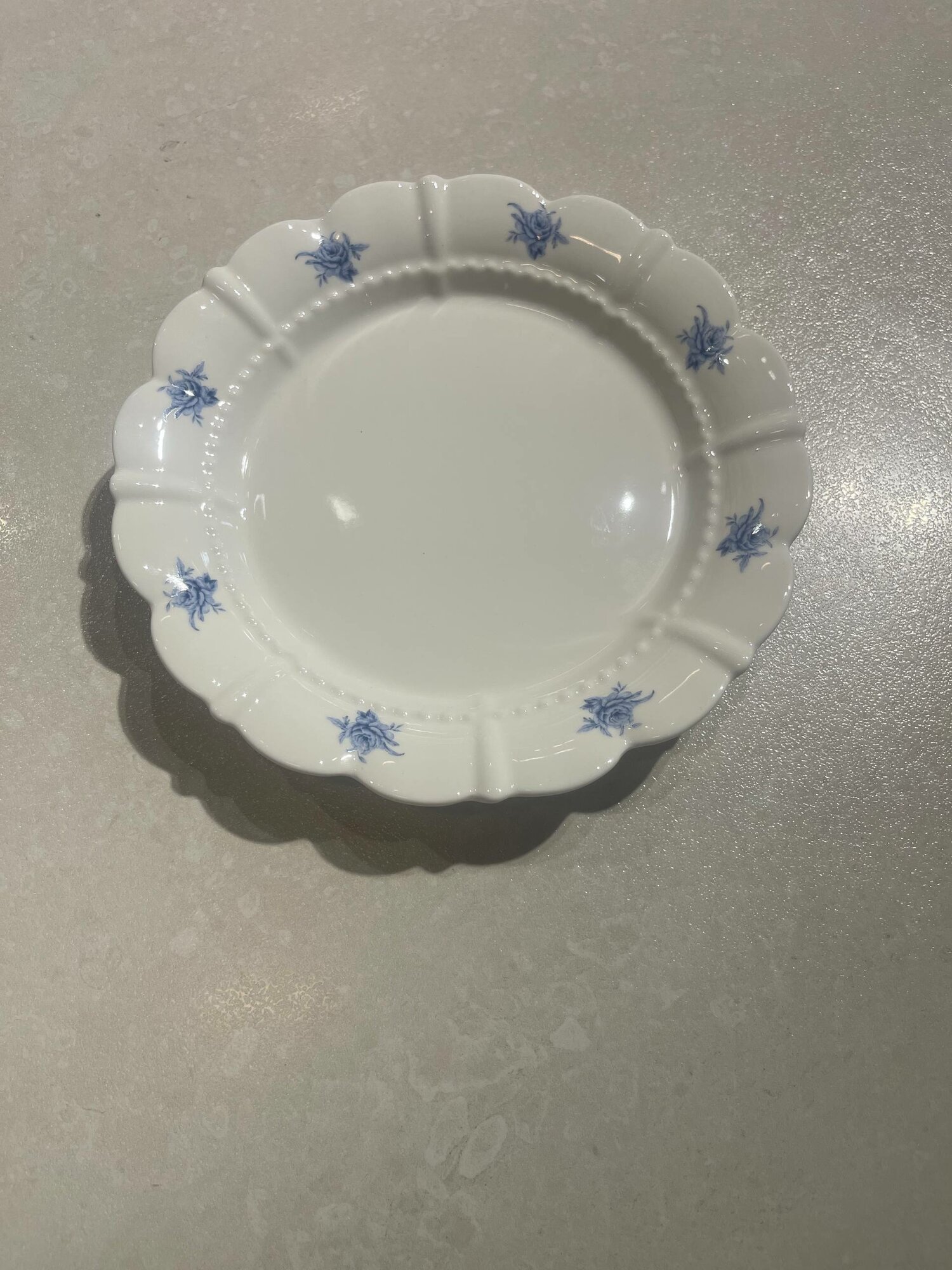 Керамическая тарелка «Синий прованс» в стиле Pinterest, 20см — фото 1