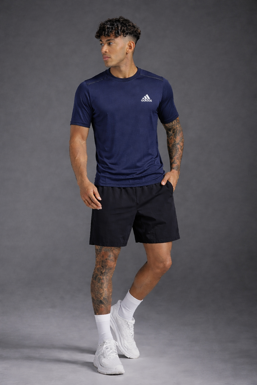 Футболка спортивная adidas, 1 шт., размер s, dark blue — фото 1