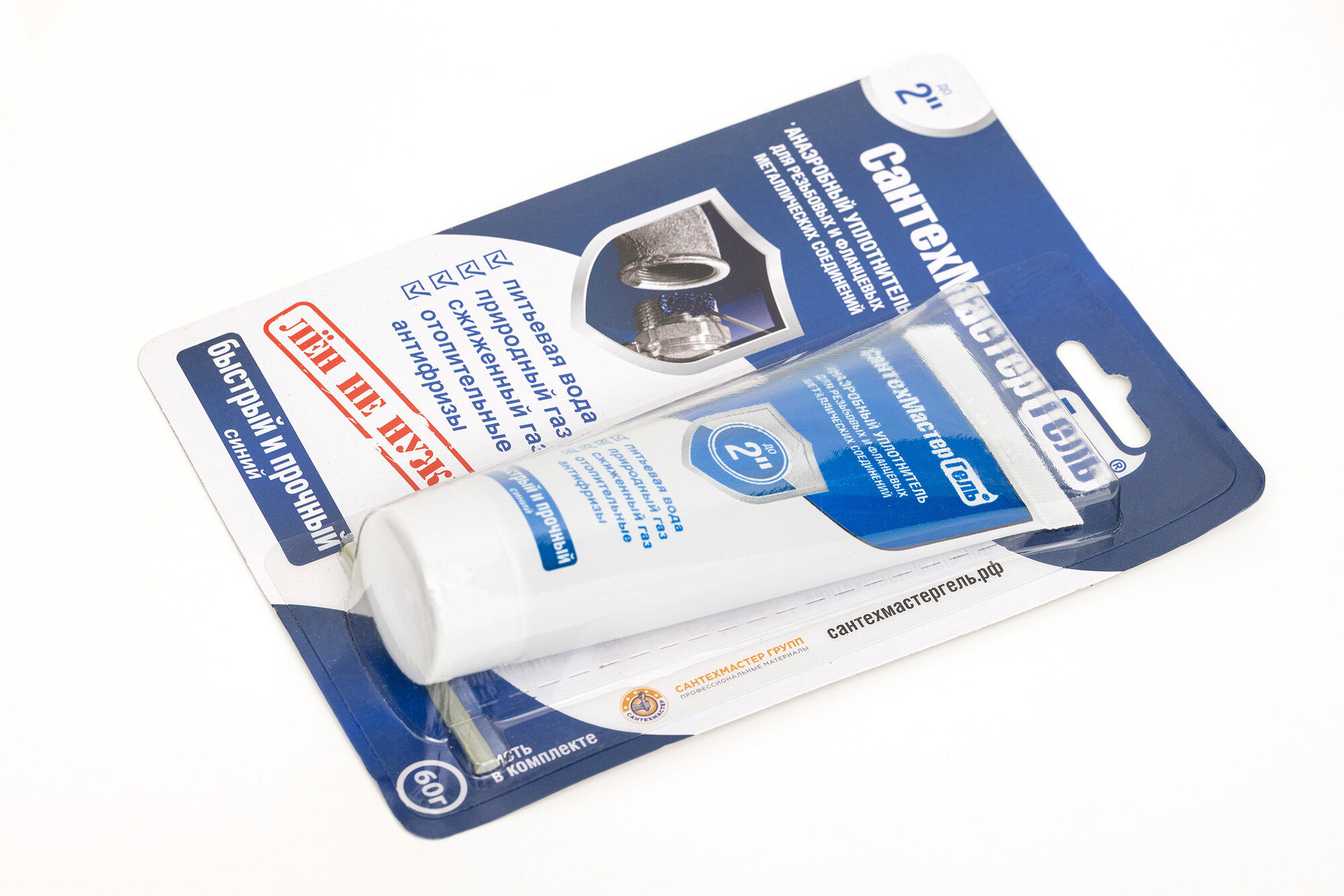 Анаэробный герметик для резьбовых соединий, СантехМастер Гель 60 гр. — фото 1