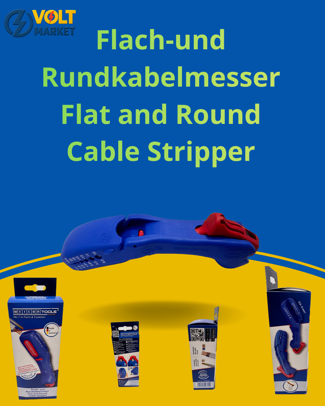 Flach-und rundkabelmesser плоский и круглый инструмент для зачистки кабеля