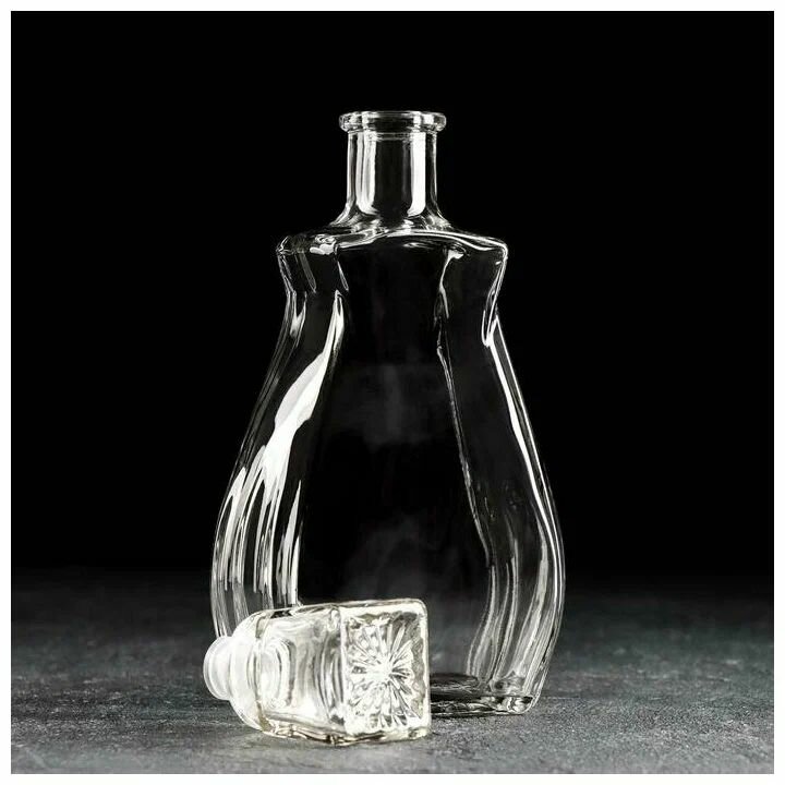 Штоф - графин "Луи", стек. с пробкой 500 мл. — фото 1