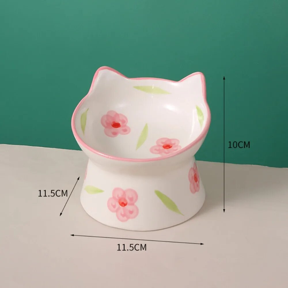 Миска для кошек с ушками, 11.5x11.5x10см, Цвет: 1