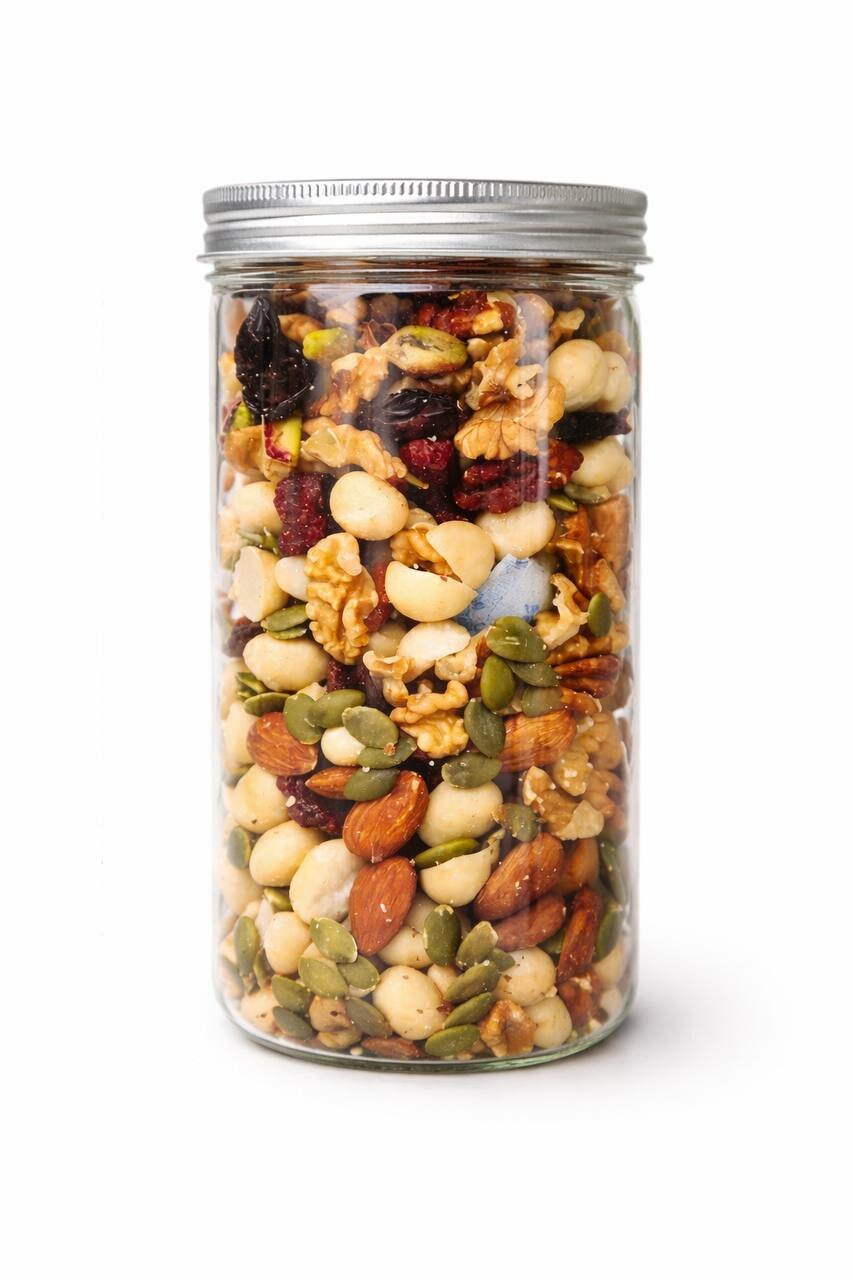 Смесь Орехов "Ассорти", обжаренные, очищенные, целые, соленые, 200 гр