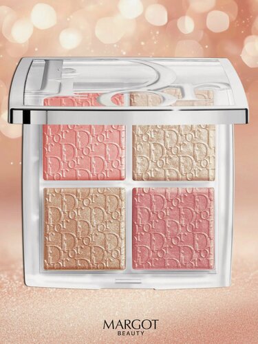 Изображение товара Палетка хайлайтеров DIOR BACKSTAGE Glow Maximizer Palette, цвет 003 Pearly Peach Glow, оригинал