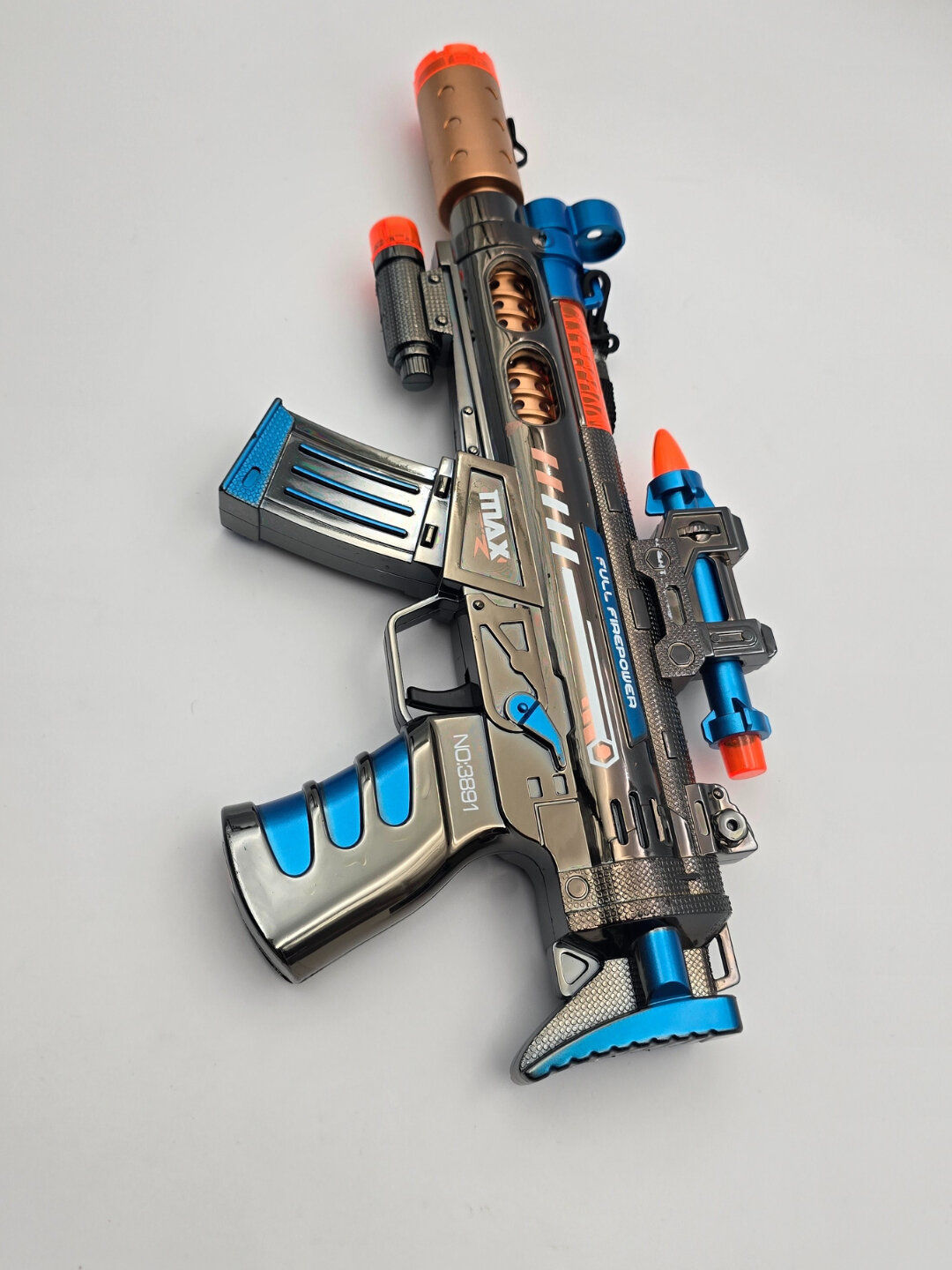 Игрушечный Пистолет-Пулемет Bondibon "Фантастический", детский, с подсветкой