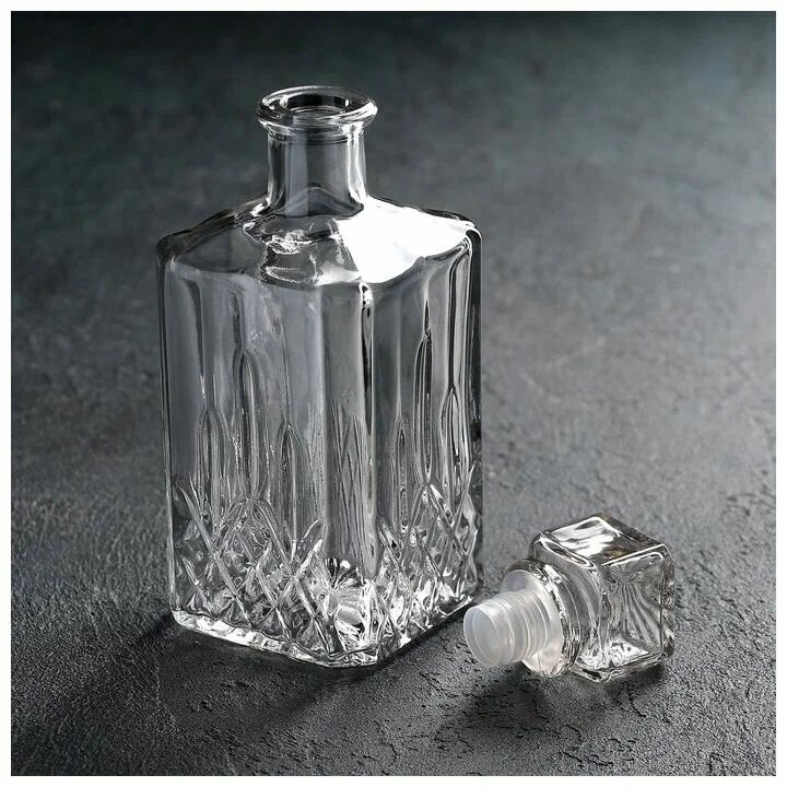 Штоф - графин "Кристалл", стек. с пробкой 500 мл. — фото 1