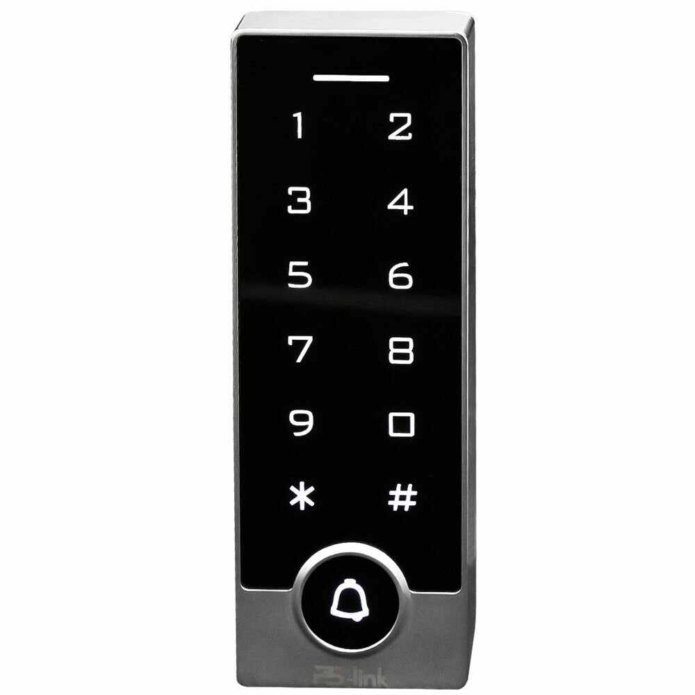 Панель доступа WIFI Ps-Link PS-TB2EM-WP с защитой от взлома / сенсорная / всепогодная / металлическая / с подсветкой