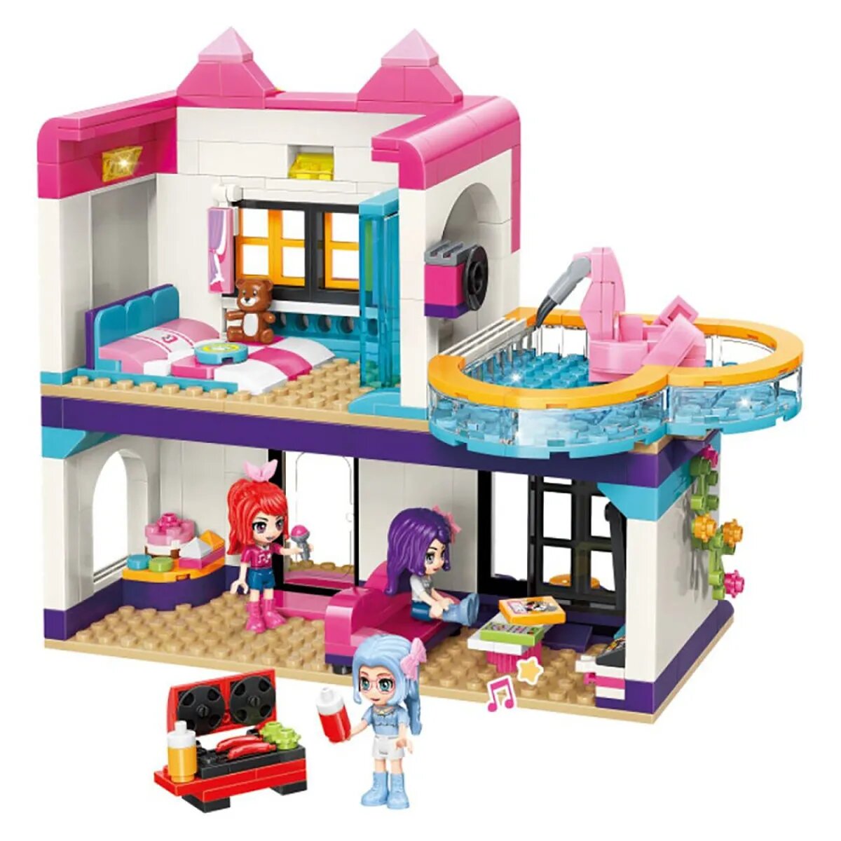 Конструктор Qman "Вилла" (447 дет.)