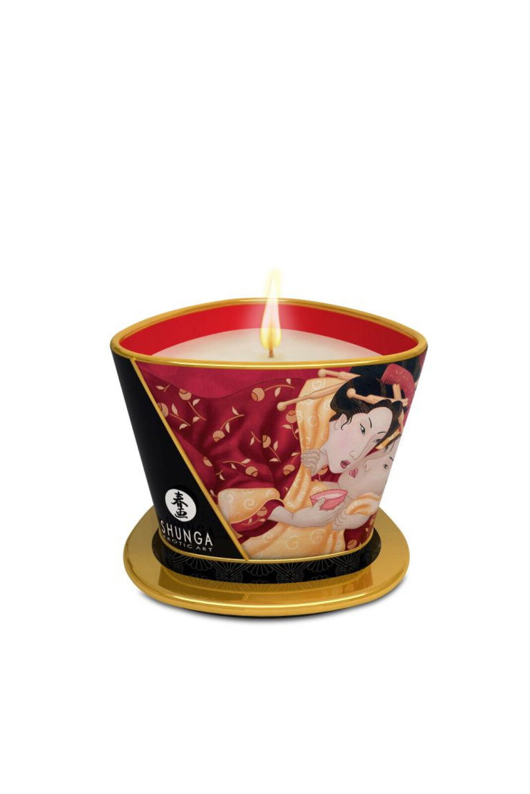 Массажное масло в виде свечи Shunga Strawberry Wine