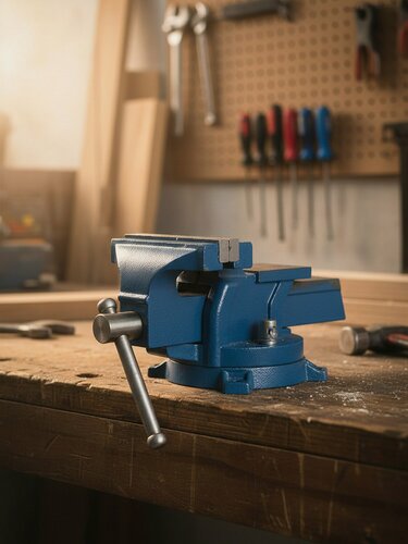 Изображение товара Тиски универсальные, 125 мм, поворотный с наковальней, SPE19190-14-78