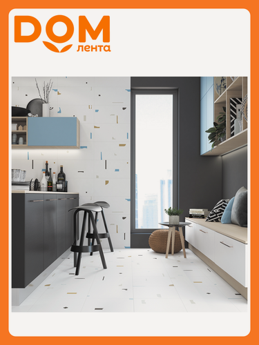 Изображение товара Керамогранит Керамин Сагано белый 40x40 см