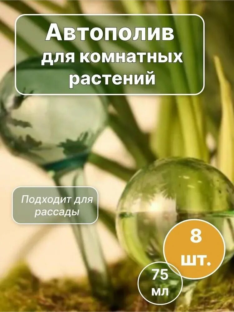 Кашпо с автополивом 10 см, 8 шт, цвет разноцветный