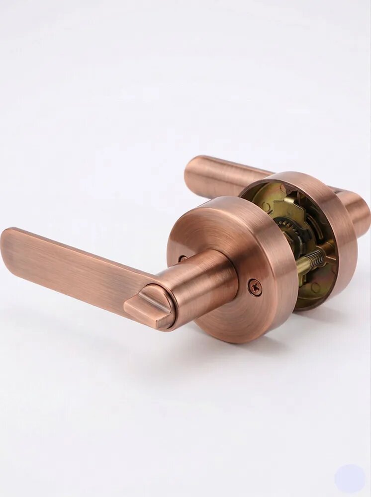 Алюминиевый сплав квадратная дверная ручка с замком, регулируемая 60/70MM, подходит для дверей спальни, коридора, отеля, подвала и офиса, деревянные двери, алюминиевые двери с ключом