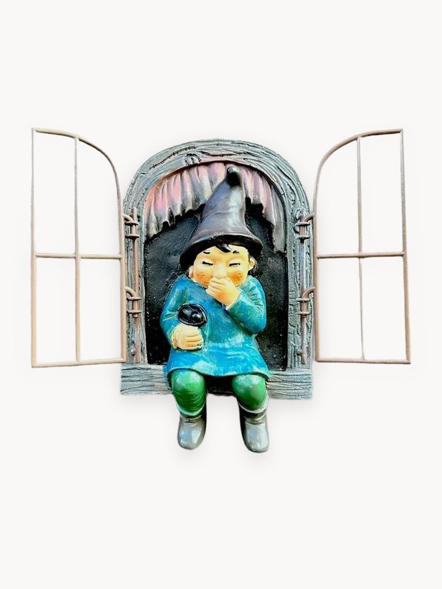 Гном садовый Фигурка для сада гном на дерево