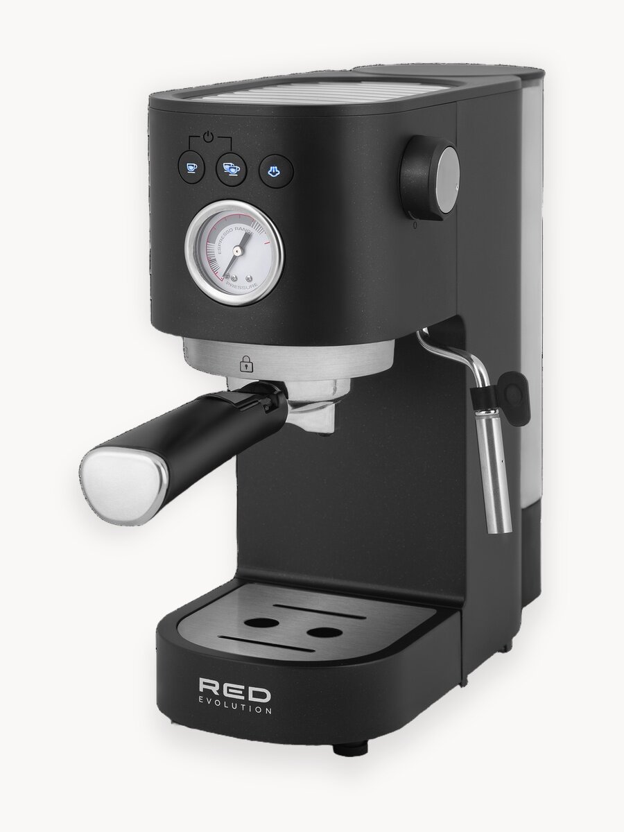 Кофеварка RED SOLUTION Evolution RCM-1532, мощность 1300 Вт, давление 15 бар, черная