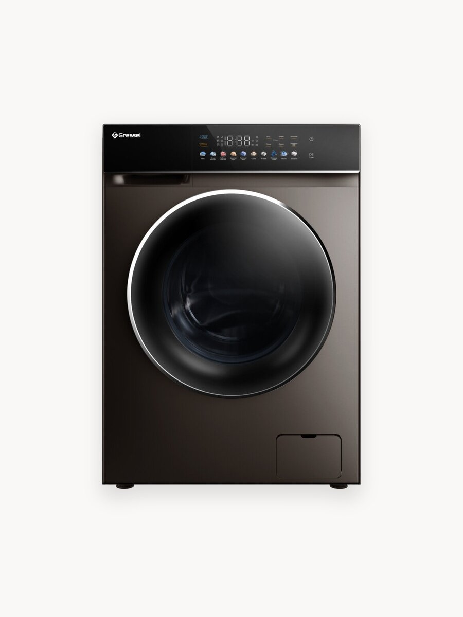 Стиральная машина с сушкой Gressel UBS603 (10,5 кг), инверторный мотор с прямым приводом, функция пара, 1200 оборотов
